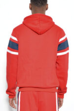 Solid With Three Stripe Pullover Hoodie for Men