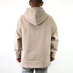 Men's Polyester Hoodie in Beige